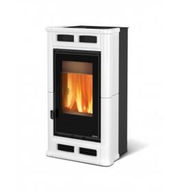 Kachlová kamna Nordica Flo bílá