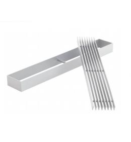 Ventilační mřížka LINES 650 x 60 mm bílá