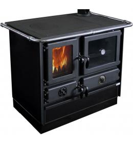 Sporák na tuhá paliva s výměníkem MBS THERMO MAGNUM PLUS sporák s TV černý pravý