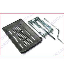 Výškově nastavitelný litinový rošt pro změnu topeniště