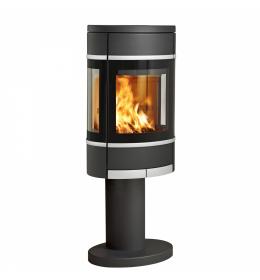 Scan 68-10 s nohou černý lak s bočním prosklením,hliníkové lišty