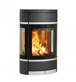 Scan 68-8 černý lak,s bočním prosklením,hliníkové lišty