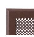 Krbová mřížka16x16cm s žaluzií hnědý brokát