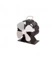 Ventilátor na kamna FLAMINGO čtyřlopatkový MINI, stříbrný